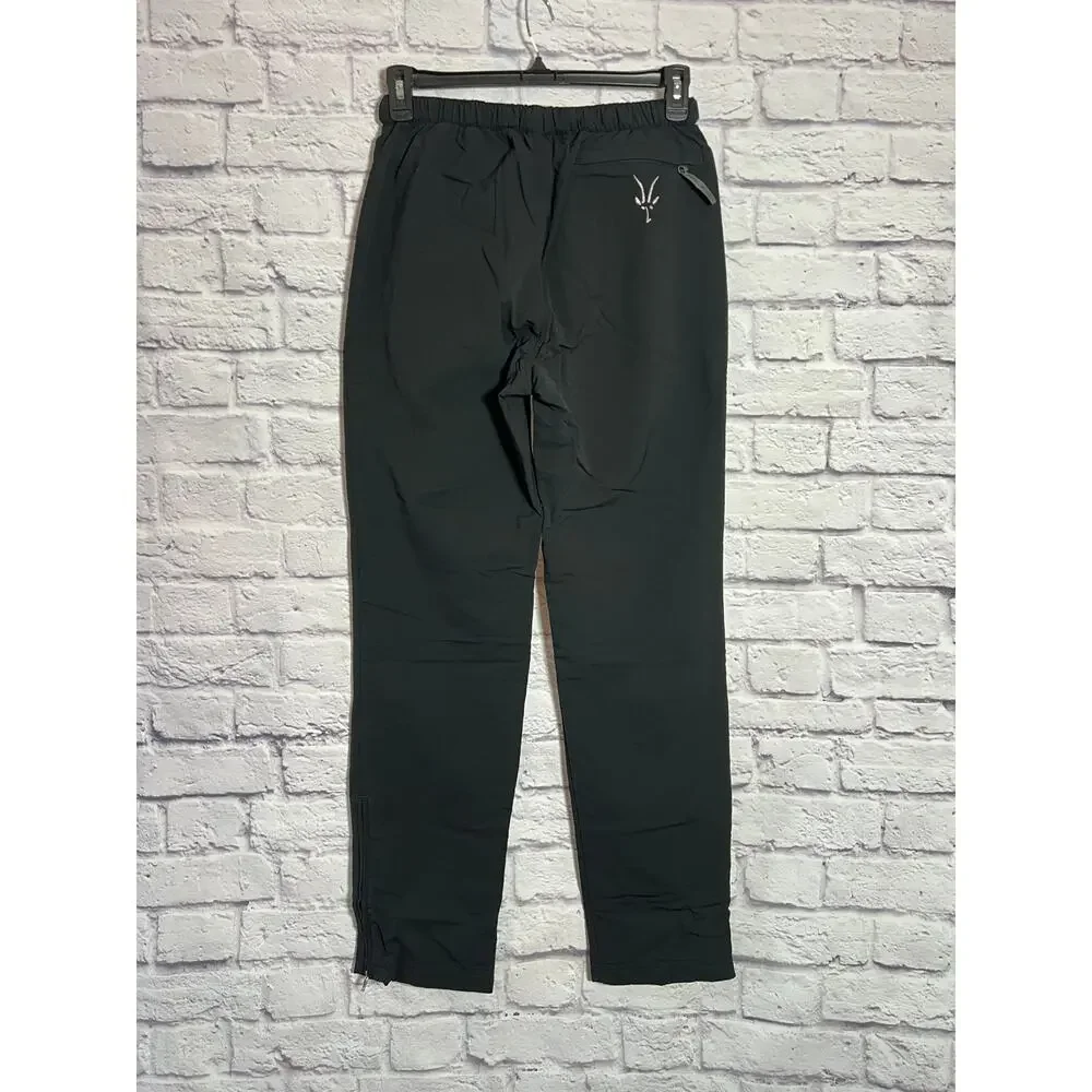 Vintage Ibex Skifans Merino Fleece Lined Black Ski Pant Softshell MEN M NWOT USA